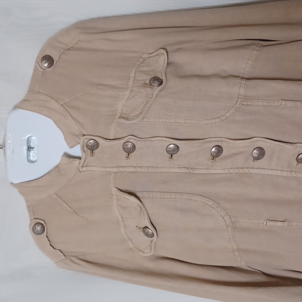 FREE PEOPLE Emilia Jacket Khaki Mimosa Color. Size SP - Picture 8 of 16